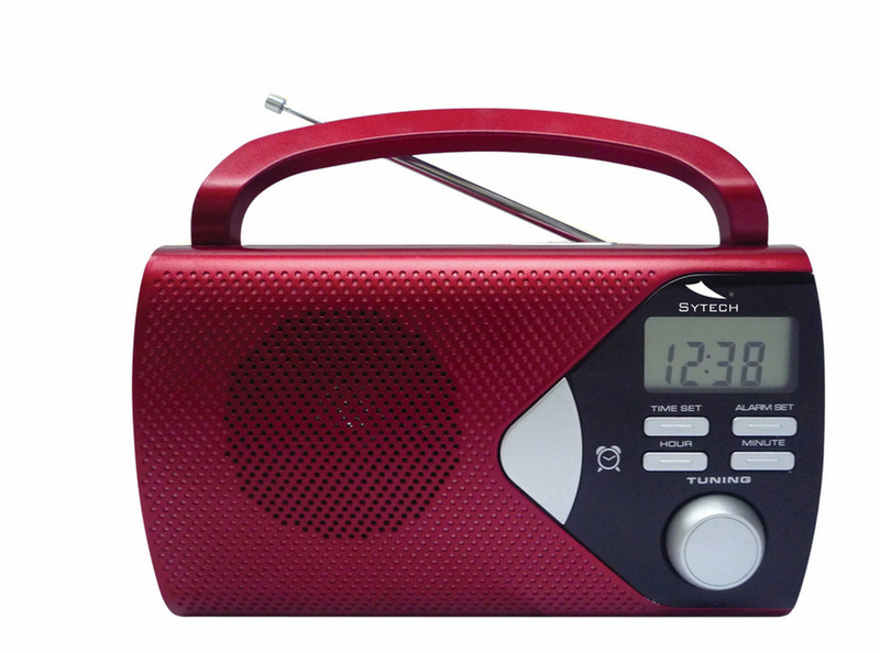 Sytech SY-1647RJ Tragbar Digital Rot Radio