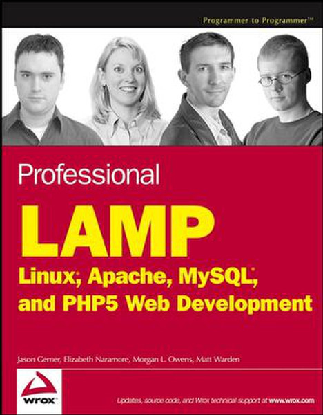 Wiley Professional LAMP: Linux, Apache, MySQL and PHP5 Web Development 379pages software manual