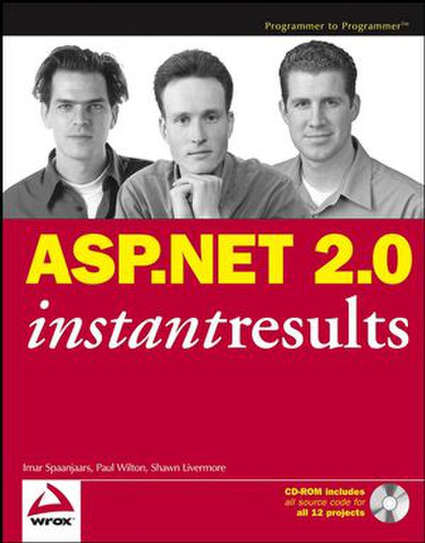 Wiley ASP.NET 2.0 Instant Results 480страниц руководство пользователя для ПО