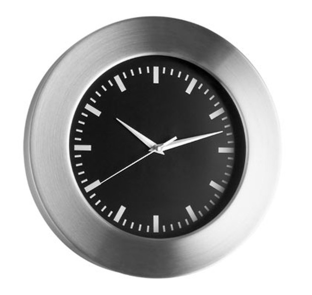 TFA 98.1048.01 Black,Silver wall clock