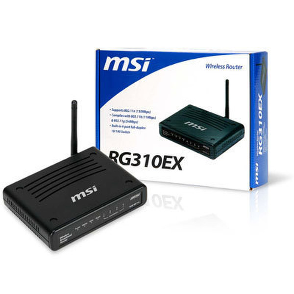 MSI RG310EX Fast Ethernet Черный