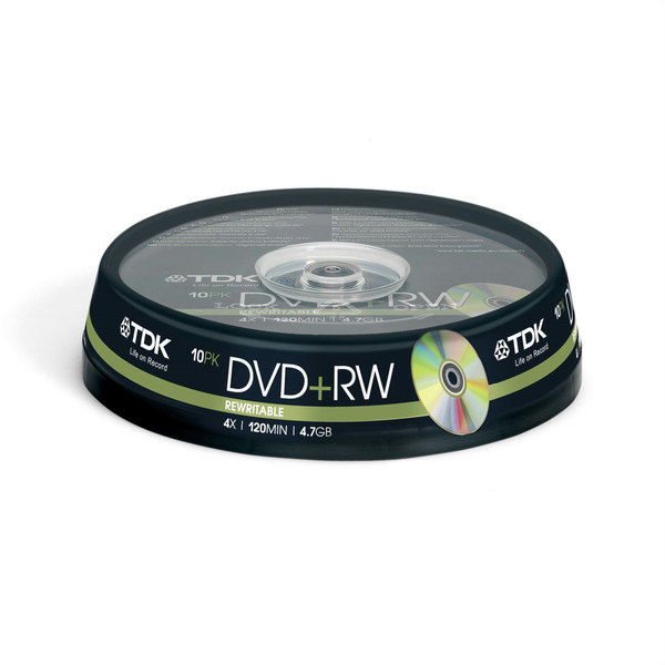 TDK 10 x DVD+RW 4.7GB 4.7GB DVD+RW 10pc(s)