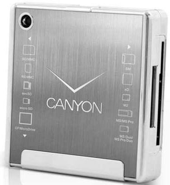 Canyon CNR-CARD5S USB 2.0 Cеребряный устройство для чтения карт флэш-памяти