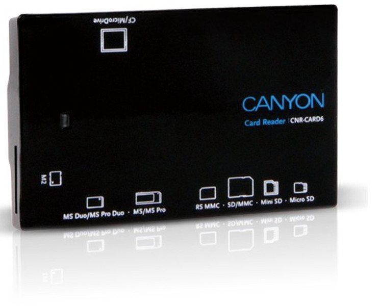 Canyon CNR-CARD6 USB 2.0 Schwarz Kartenleser