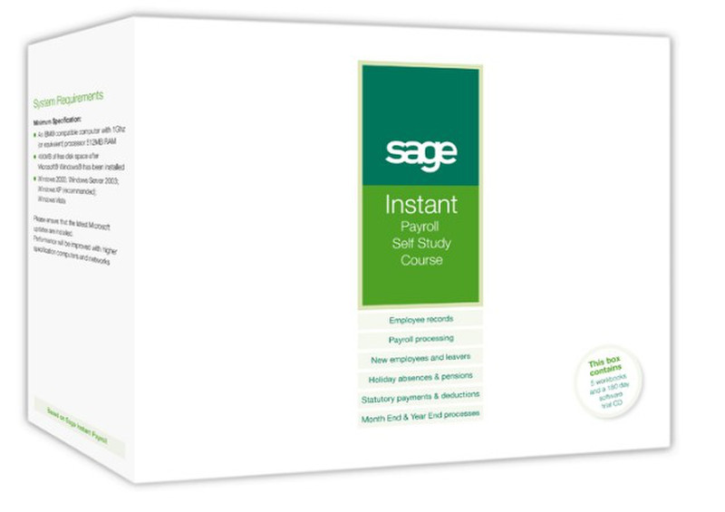 Sage Software Sage Instant Payroll v11 Self Study