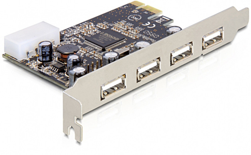 DeLOCK USB 2.0/PCI Express Card Eingebaut USB 2.0 Schnittstellenkarte/Adapter