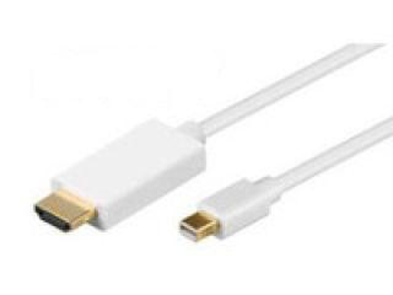 eSTUFF 1 m, Mini DisplayPort/HDMI, M/M 1m mini DisplayPort HDMI White video cable adapter