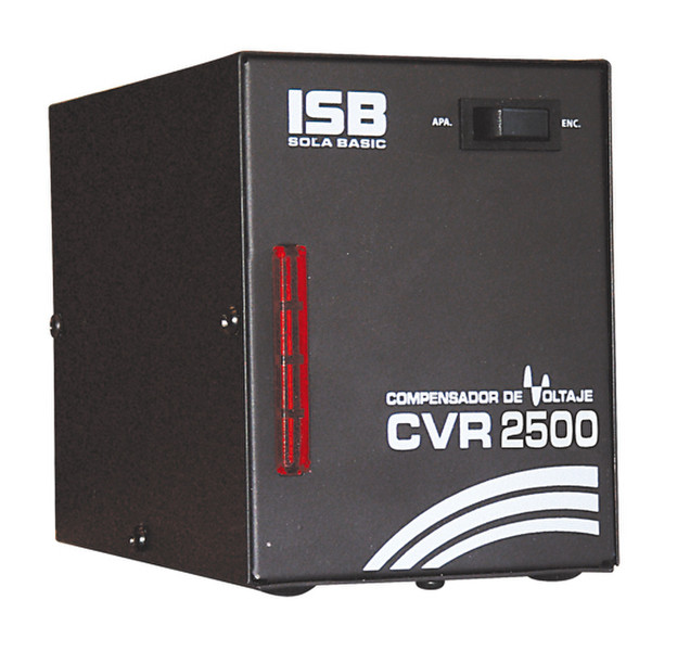 Industrias Sola Basic CVR-2500 100-127V Black voltage regulator