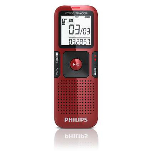 Philips LFH0646 Встроенная память Черный, Красный диктофон