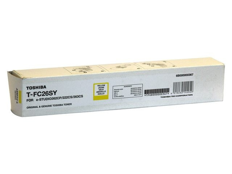 Toshiba T-FC26SY 5000pages Yellow laser toner & cartridge