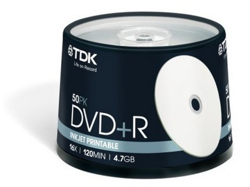 TDK DVD+R 4.7GB 16x 4.7GB DVD+R 50pc(s)