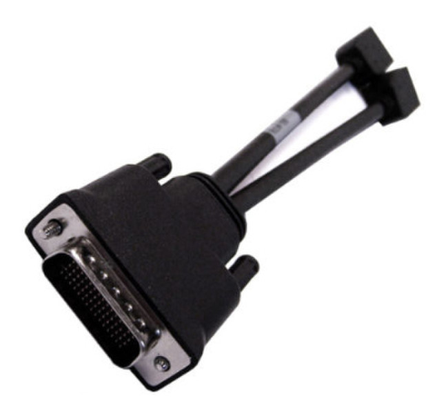 HP 637782-001 DMS-59 2xDisplayPort Черный кабельный разъем/переходник