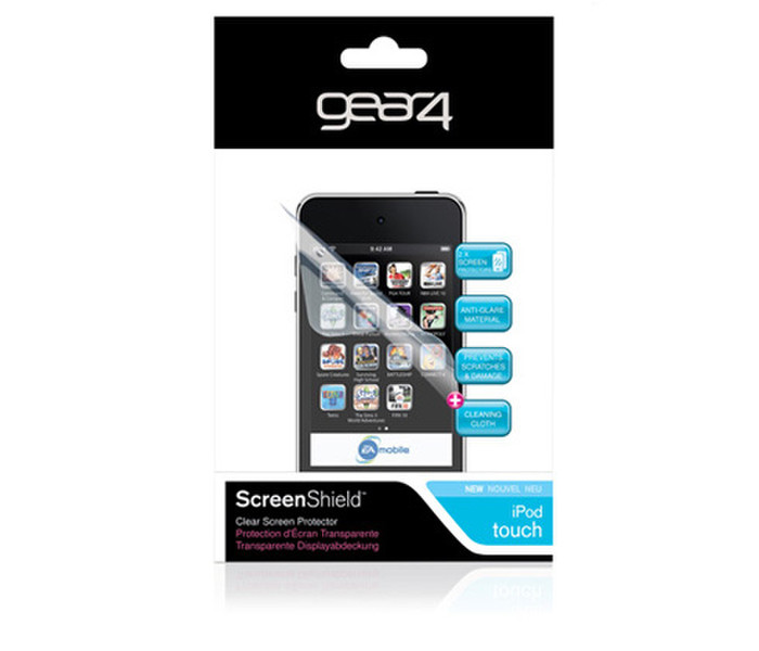 GEAR4 TC408 iPod touch 4th generation 2Stück(e) Bildschirmschutzfolie