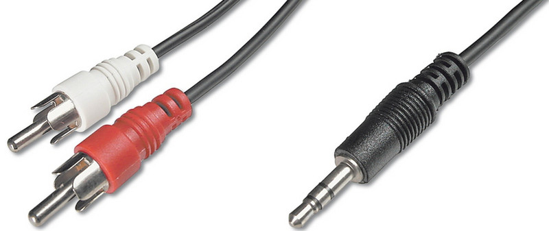 ASSMANN Electronic AK 243 2м 3.5mm 2 x RCA Черный, Красный, Белый аудио кабель