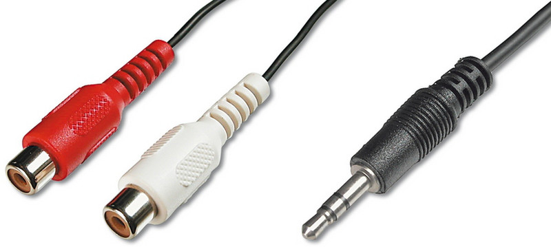 ASSMANN Electronic AK 244 2м 3.5mm 2 x RCA Черный, Красный, Белый аудио кабель
