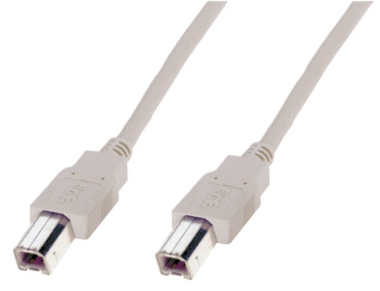 ASSMANN Electronic AK 673 2м USB B USB B Бежевый кабель USB