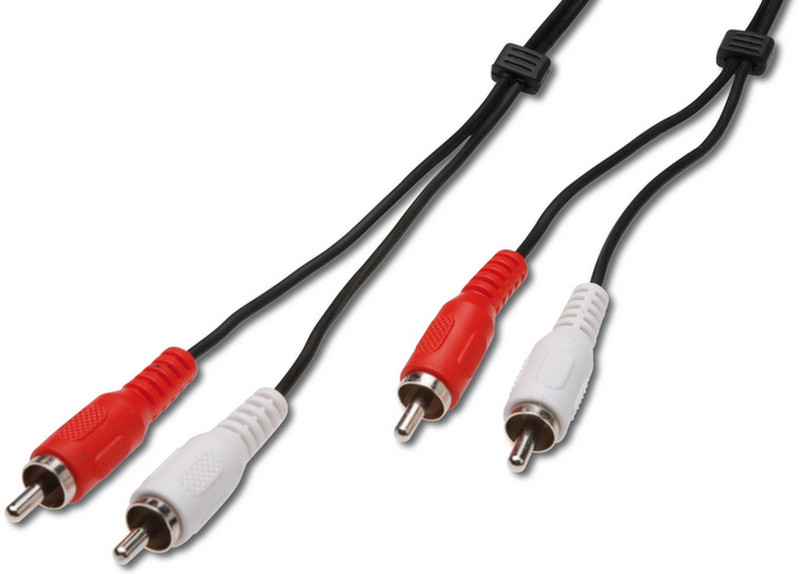 ASSMANN Electronic AK-101008 10м 2 x RCA Черный, Красный, Белый аудио кабель