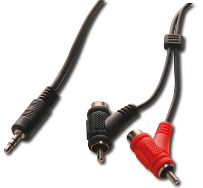 ASSMANN Electronic AK-102008 1.5м 3.5mm 4 x RCA Черный, Красный аудио кабель