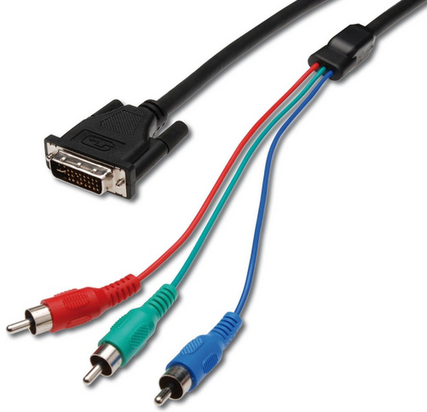 ASSMANN Electronic AK-110028 3m DVI-I 3 x RCA Multicolour video cable adapter