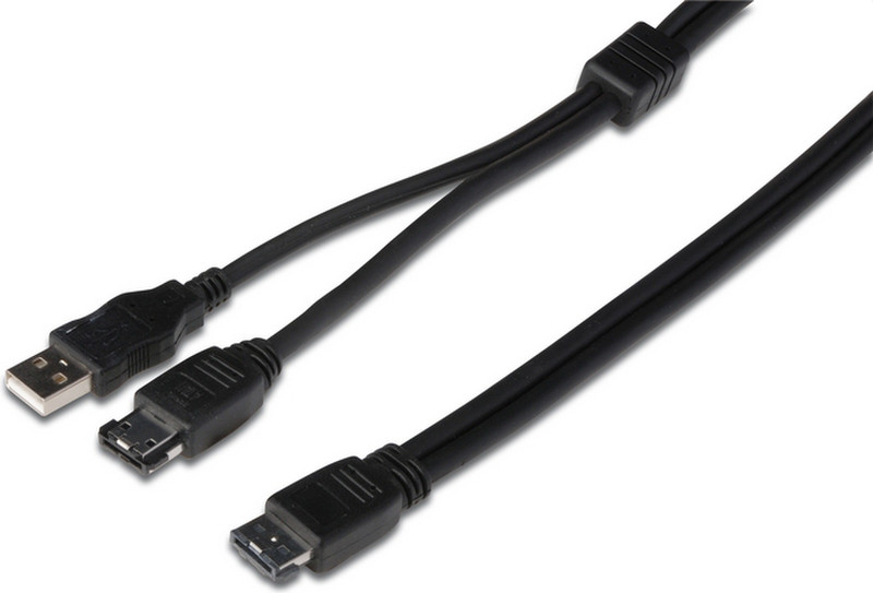 ASSMANN Electronic AK-126014 1m eSATA eSATA Black SATA cable