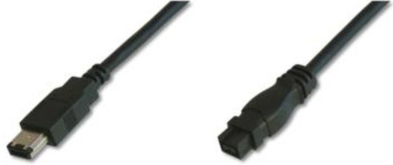Digitus AK-1394B-304 3m 9-p 4-p Black firewire cable