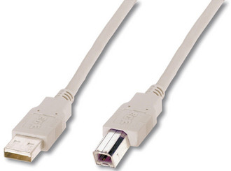 ASSMANN Electronic AK-300104-050-E 5m USB A USB B Beige USB cable