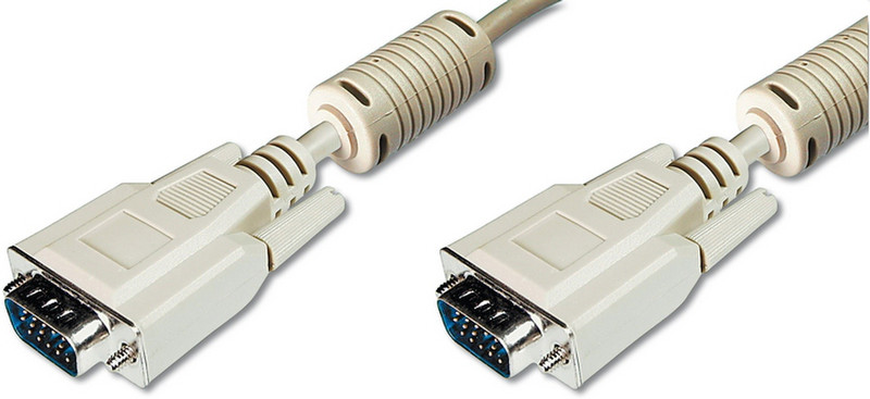 ASSMANN Electronic AK-310103-030-E 3м VGA (D-Sub) VGA (D-Sub) Бежевый VGA кабель
