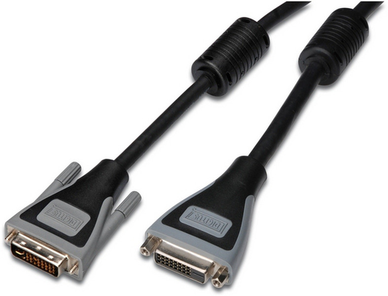 Digitus DB-229872 10m DVI-D DVI-D Black,Grey DVI cable