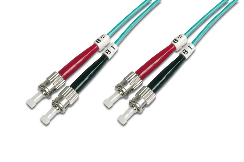 Digitus DK-2511-01/3 1м ST/BFOC ST/BFOC Синий оптиковолоконный кабель