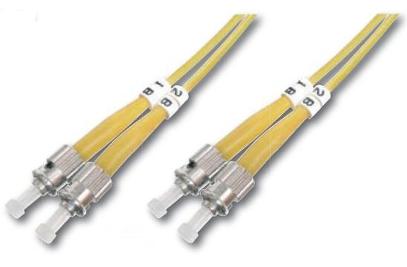 Digitus DK-2911-01 1м ST/BFOC ST/BFOC Желтый оптиковолоконный кабель