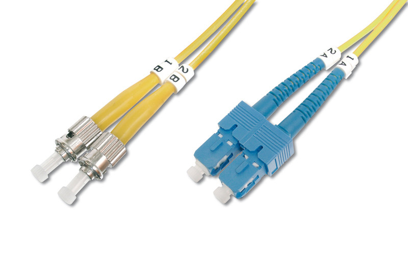 Digitus DK-2912-02 2m ST/BFOC SC Yellow fiber optic cable