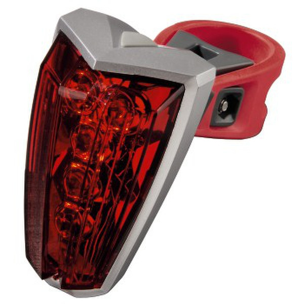 Hama BL-Spectra V Fahrrad-Blinklicht Rot, Silber