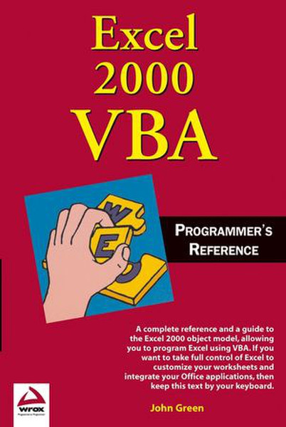 Wiley Excel 2000 VBA: Programmers Reference 744Seiten Software-Handbuch