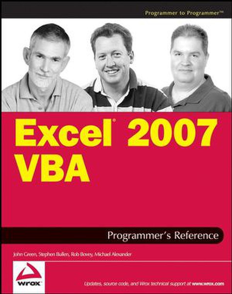 Wiley Excel 2007 VBA Programmer's Reference 1176pages software manual