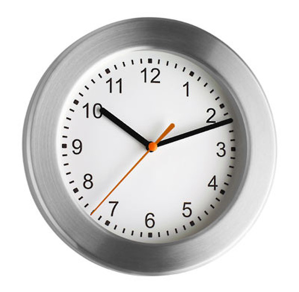 TFA 98.1047 Aluminium,White wall clock