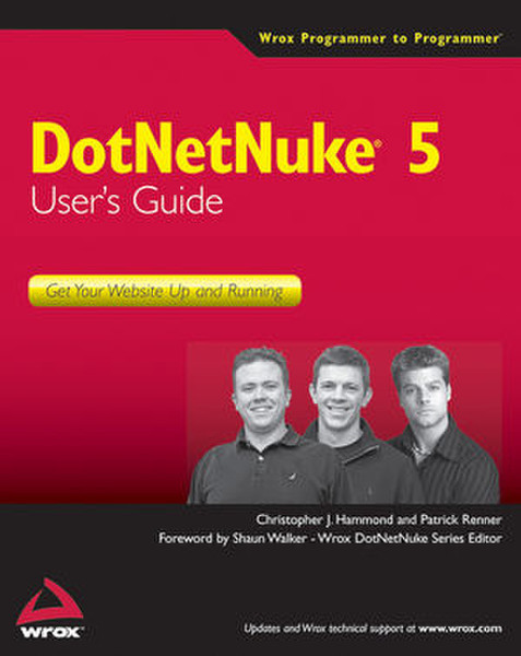 Wiley DotNetNuke 5 User's Guide: Get Your Website Up and Running 312pages software manual