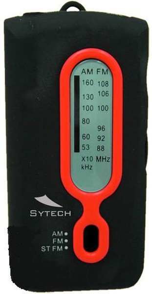 Sytech SY-1629SL Портативный Аналоговый Черный радиоприемник