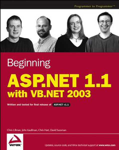 Wiley Beginning ASP.NET 1.1 with VB.NET 2003 888страниц руководство пользователя для ПО