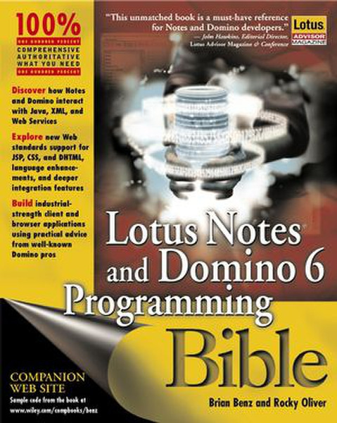 Wiley Lotus Notes and Domino 6 Programming Bible 1032Seiten Software-Handbuch