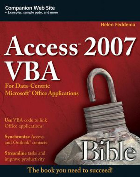 Wiley Access 2007 VBA Bible: For Data-Centric Microsoft Office Applications 720pages software manual