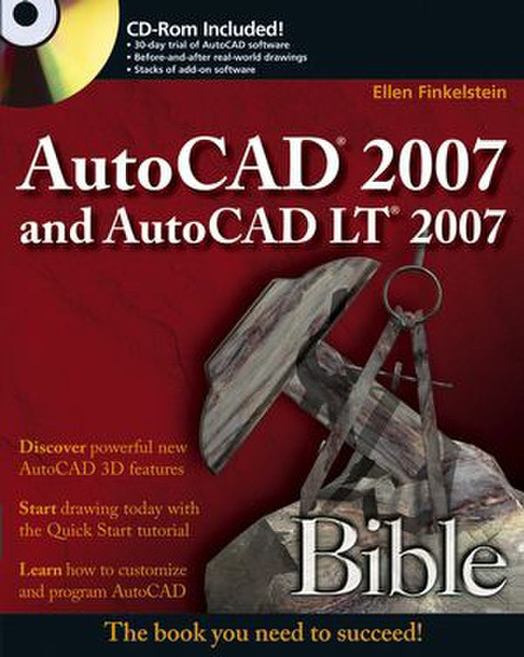 Wiley AutoCAD 2007 and AutoCAD LT 2007 Bible 1296страниц руководство пользователя для ПО