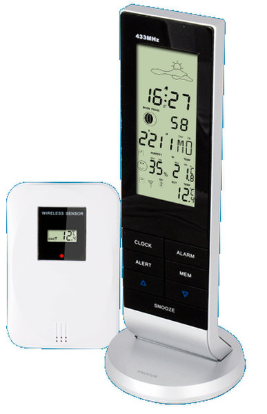 Alecto WS-700 Black,Silver,White weather station