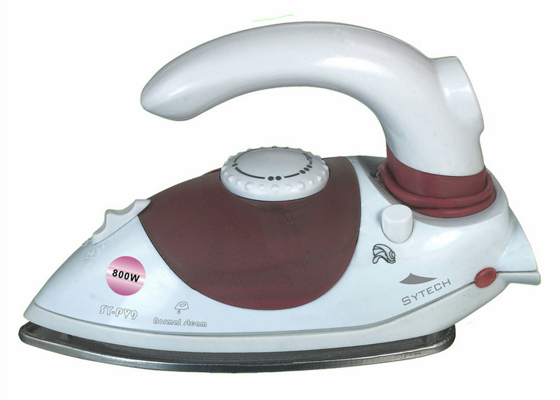 Sytech SY-PV9 Dry & Steam iron Stainless Steel soleplate 800W Cherry,White iron
