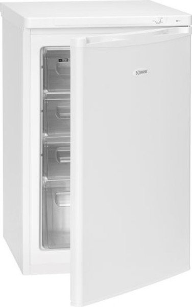 Bomann GS 113 Built-in Upright 85L A+ White