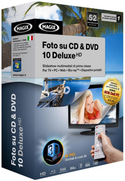 Magix Foto su CD & DVD 10 Deluxe HD, IT