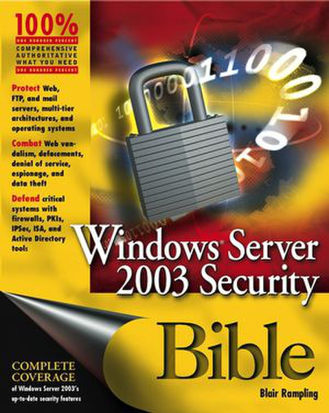 Wiley Windows Server 2003 Security Bible 597pages software manual