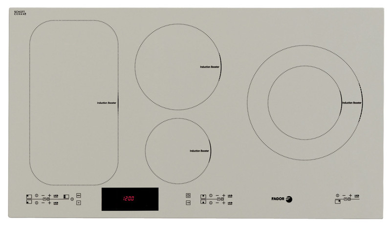 Fagor IF-ZONE90HBS built-in Electric induction Grey hob