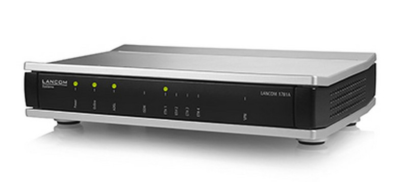 Lancom Systems 1781A Подключение Ethernet ADSL2+ Черный, Cеребряный проводной маршрутизатор