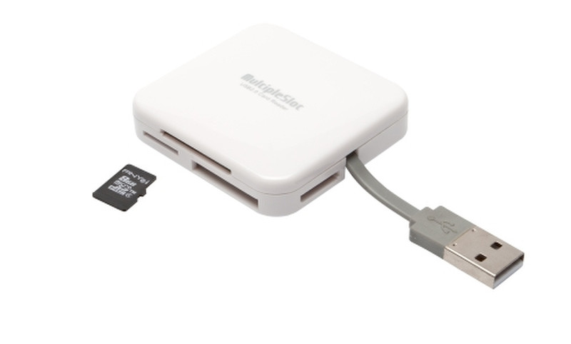 PNY AXP724 USB 2.0 Белый устройство для чтения карт флэш-памяти