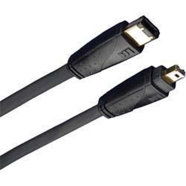 Monster Cable FireLink® 300 High Speed IEEE 1394 Digital Audio/Video Connection 6 pin to 6 pin 2m 2m Black networking cable